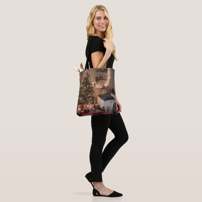 Yuletide Charm Tote Bag (On Model)