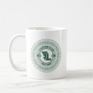 Yuletide Club EST. 1985 Holiday Crest Design Coffee Mug
