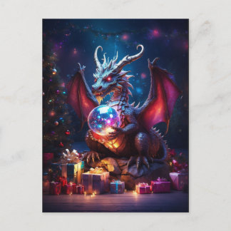 Yuletide Dragons Postcard
