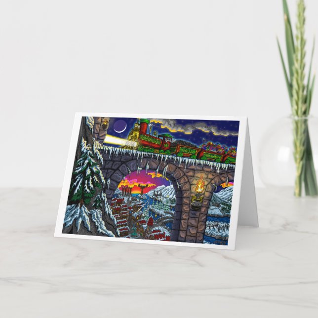 Yuletide Express Greeting Card (Front)