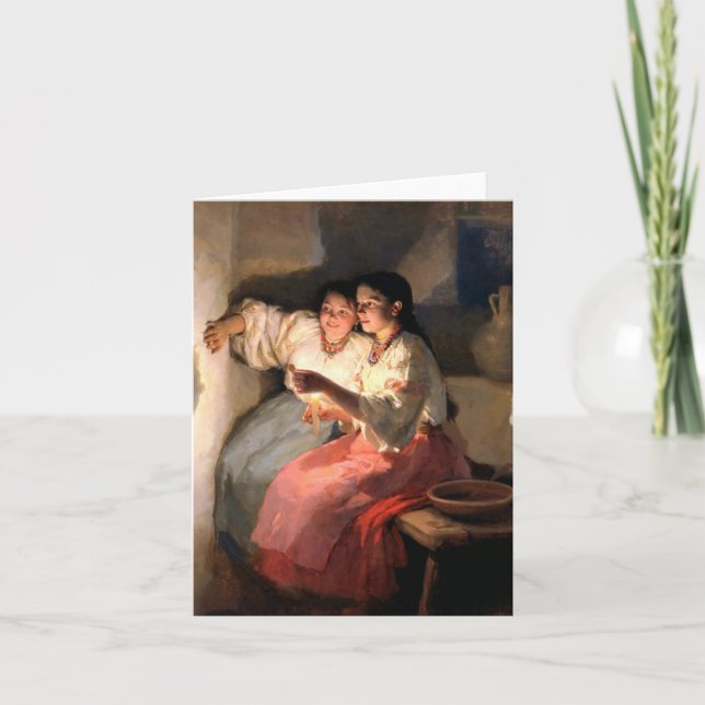 YULETIDE FORTUNE TELLERS NOTECARD (Front)