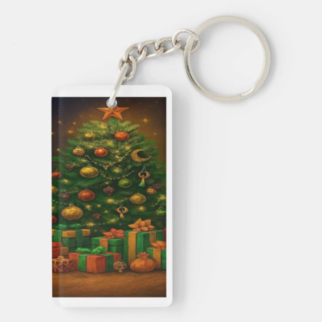 Yuletide Glow: Tree of Wonder Keychain (Dos)