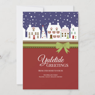 Yuletide Greetings Holiday Card