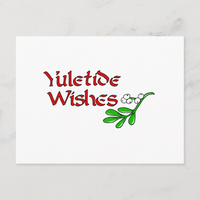 Yuletide Greetings Postcard (Front)