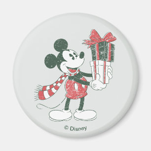Yuletide Joy   Merry Christmas Mickey Magnet