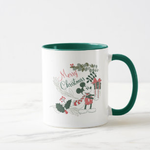 Yuletide Joy Merry Christmas Mickey Mug