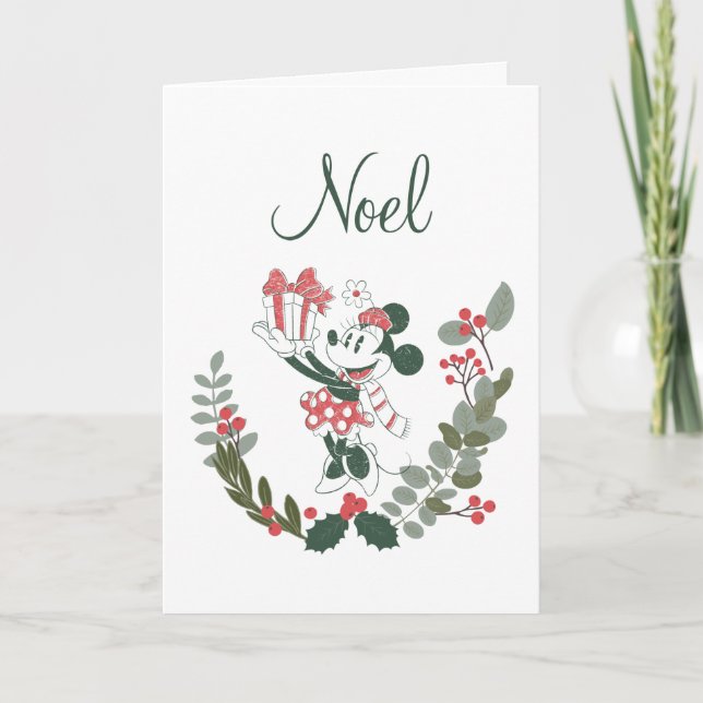 Yuletide Joy | Minnie Noel Card (Front)
