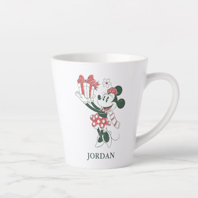 Yuletide Joy | Minnie Noel Latte Mug (Right)