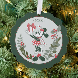 Yuletide Joy   Minnie Noel Ornament Card