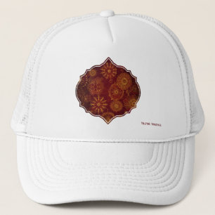 Yuletide Opulence: Golden Threads of Christmas Trucker Hat