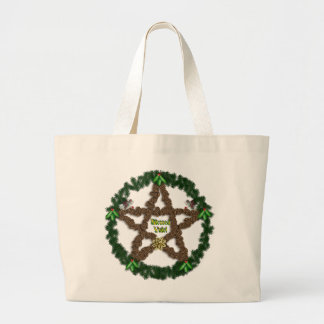 Yuletide Pentacle Large Tote Bag