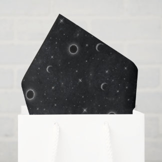 Yuletide Shadows Dark Celestial Christmas Frosted Tissue Paper