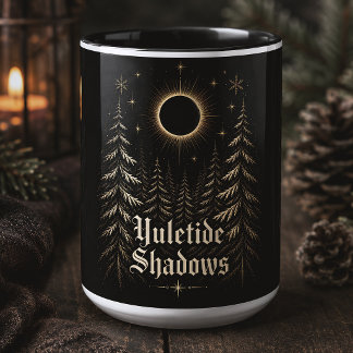 Yuletide Shadows Gothic Celestial Christmas Mug