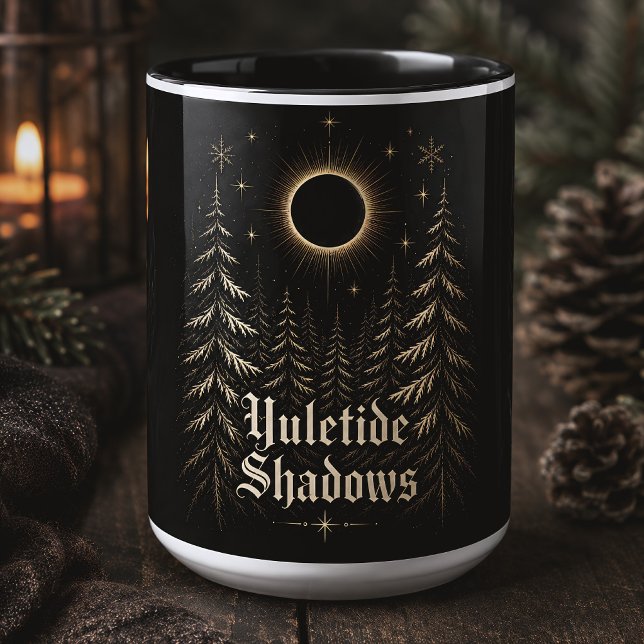 Yuletide Shadows Gothic Celestial Christmas Mug (Creator Uploaded)
