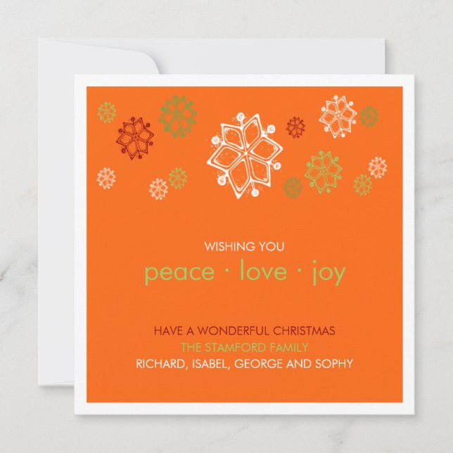 Yuletide Snowflake Scribbles :: Carte de Noël (Devant)