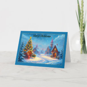 Yuletide Village Christmas Card