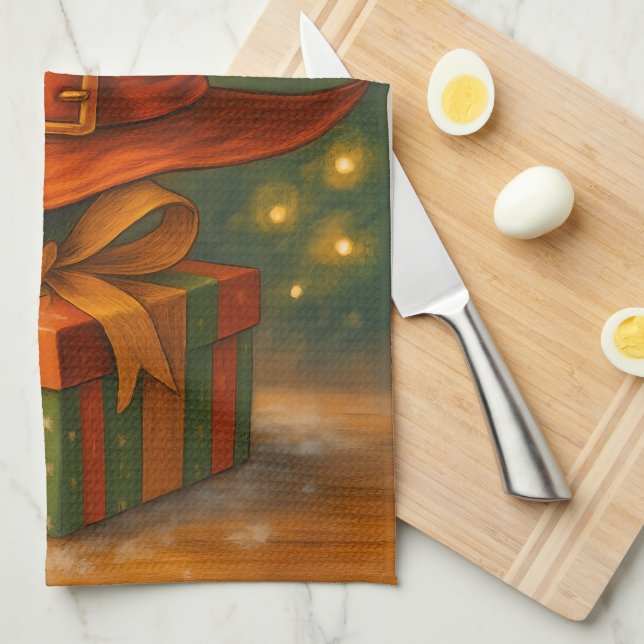 Yuletide Witchery Kitchen Towel (Quarter Fold)