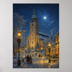 Yuletime City III - Winter Cathedral Poster