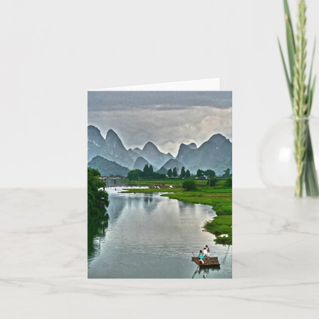 Yulong River, Yangshuo Card (Front)