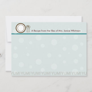 Yum ! Carte de recette