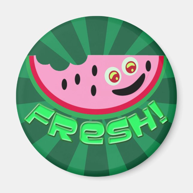 Yum Fresh Melon Magnet (Front)