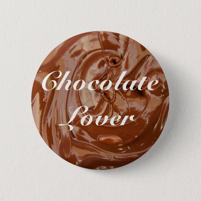 Yum Yum Chocolate Lovers 2 Inch Round Button (Front)