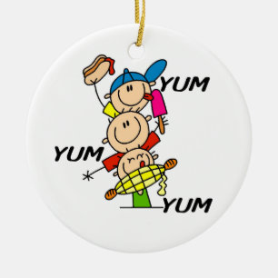 Yum Yum Summer Ceramic Ornament