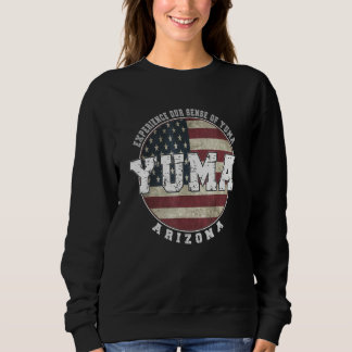 Yuma Arizona Vintage American Flag Sweatshirt
