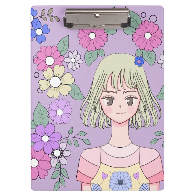 “Yume no Hana” notebook  Clipboard (Front)