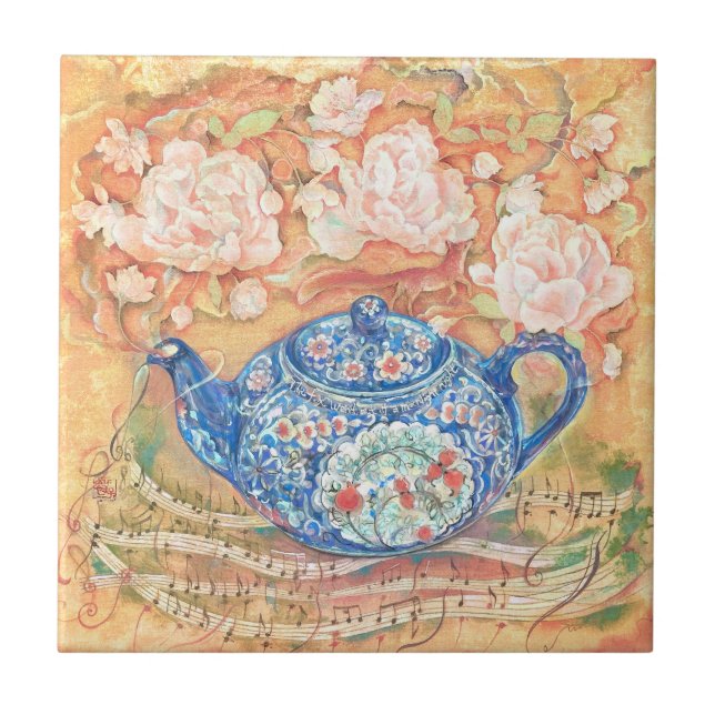 Yume Pot: Teatime Rhapsody Throw Pillow Tile (Front)