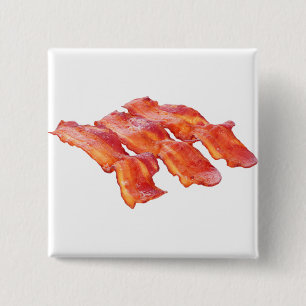 Yummy Bacon 2 Inch Square Button