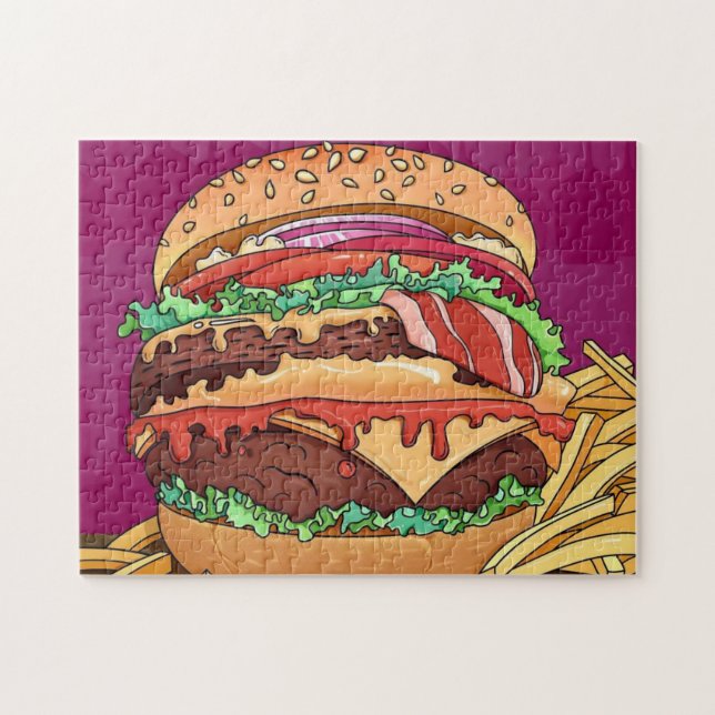Yummy Burger Jigsaw Puzzle (Horizontal)