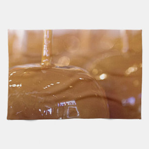 Yummy Carmel Apples Kitchen Towel