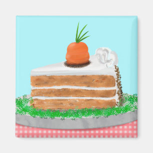 Yummy Carrot Cake Magnet