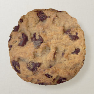 Yummy Chocolate Chip Cookie Round Pillow