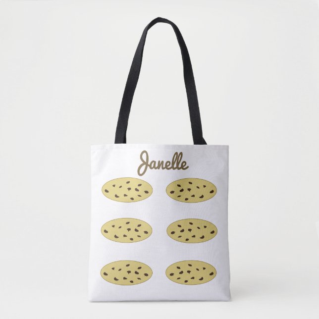 Yummy Chocolate Chip Cookie Tote Bag (Front)