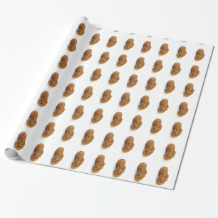 Yummy chocolate chip cookies pattern gift wrap
