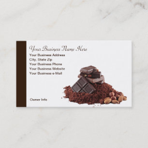 Yummy Chocolate Theme Professional Business Card