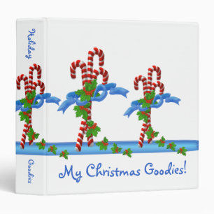 Yummy Christmas Goodies Recipe 1.5 inch Binder