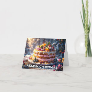 YUMMY CHRISTMAS Greetings Card