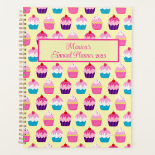 Yummy Colourful Cupcakes Patterned  Planner