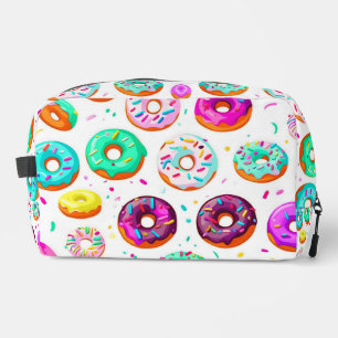 Yummy cream doughnuts pattern dopp kit