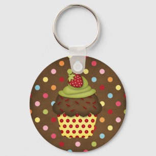 yummy cupcake keychain