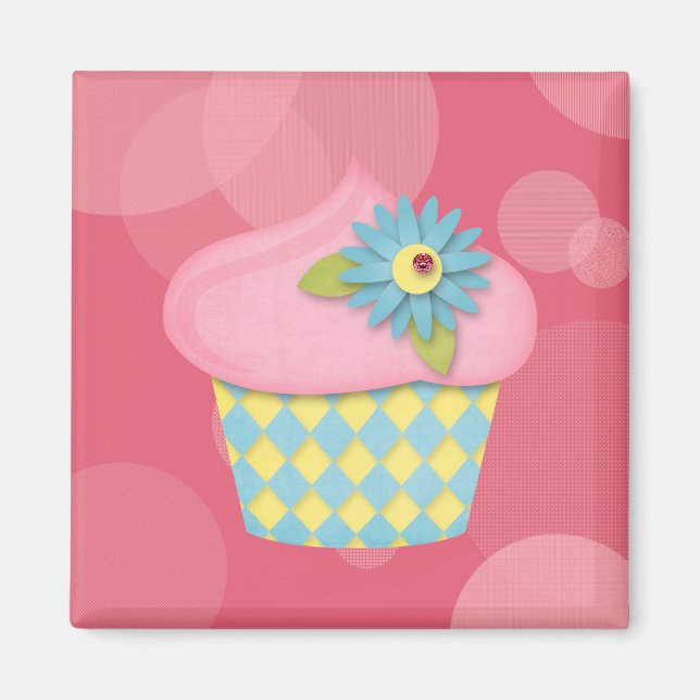 yummy cupcake magnet (Front)