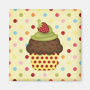 yummy cupcake magnet