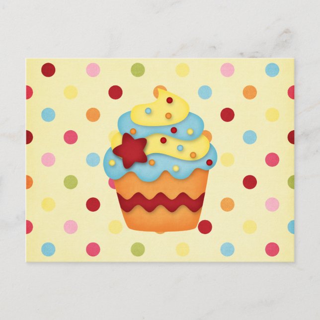 yummy cupcake postcard (Front)