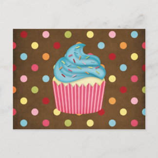 yummy cupcake postcard