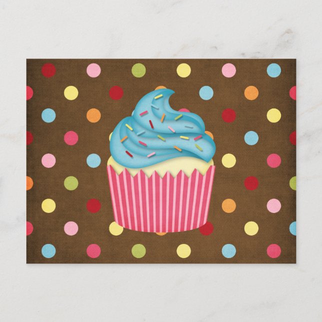 yummy cupcake postcard (Front)