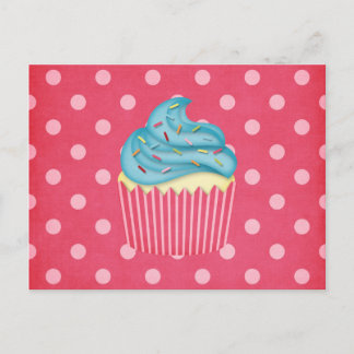 yummy cupcake postcard