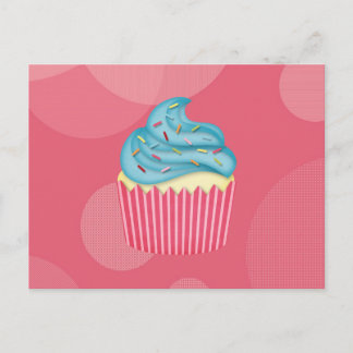 yummy cupcake postcard